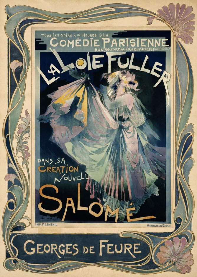 Georges de Feure La Loïe Fuller - Salomé I No1 - Affiche