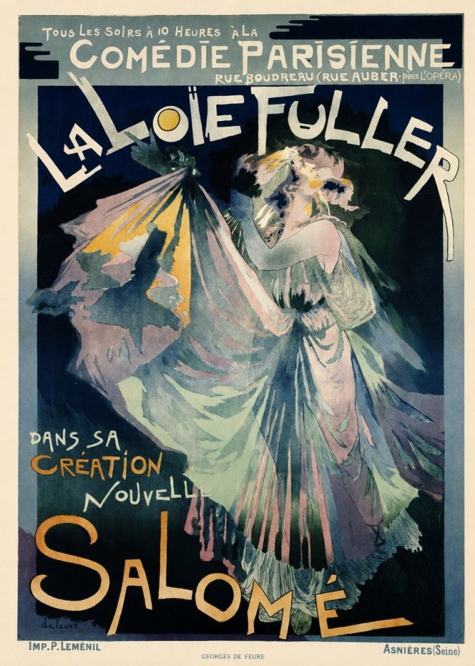 Georges de Feure La Loïe Fuller - Salomé I No6 - Affiche