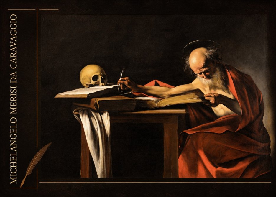 Michelangelo Merisi da Caravaggio Saint Jerome Writing II No2 - Affiche