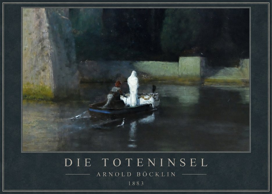 Arnold Böcklin Die Toteninsel IV No1 - Affiche