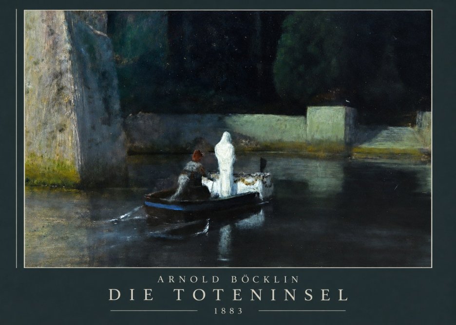 Arnold Böcklin Die Toteninsel IV No3 - Affiche
