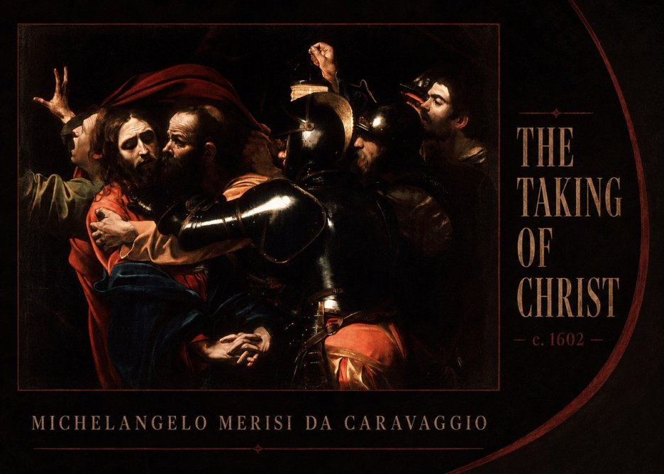 Michelangelo Merisi da Caravaggio The Taking of Christ II No3 - Affiche