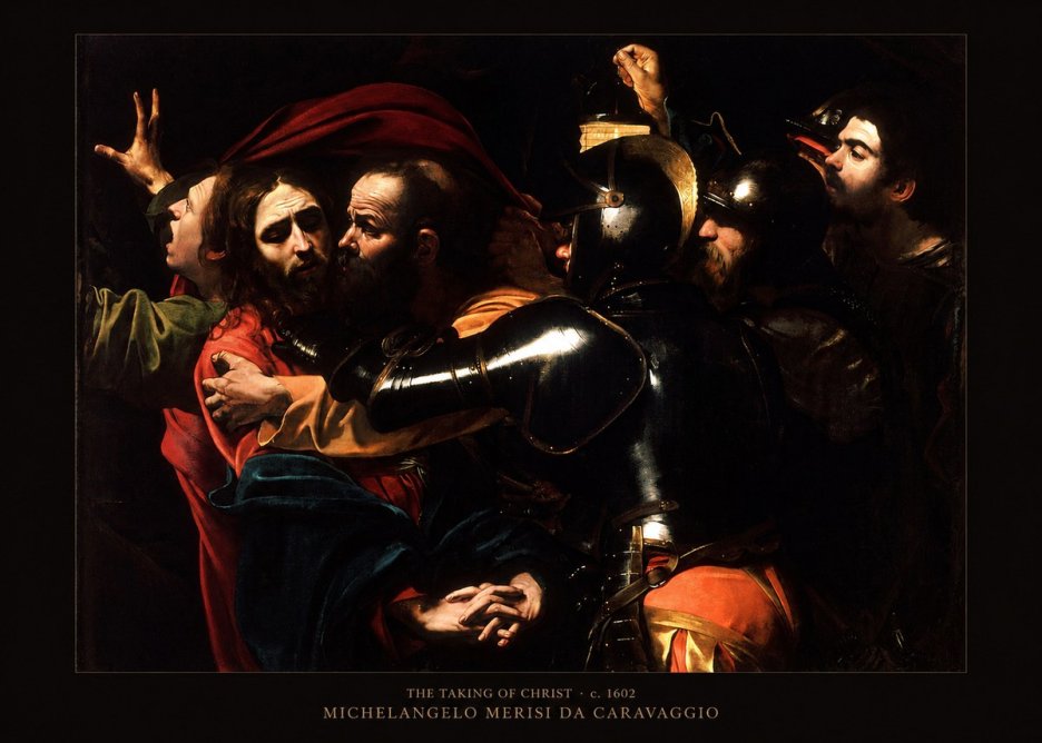 Michelangelo Merisi da Caravaggio The Taking of Christ II No6 - Affiche