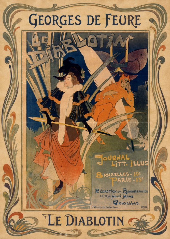 Georges de Feure Le Diablotin II No1 - Affiche
