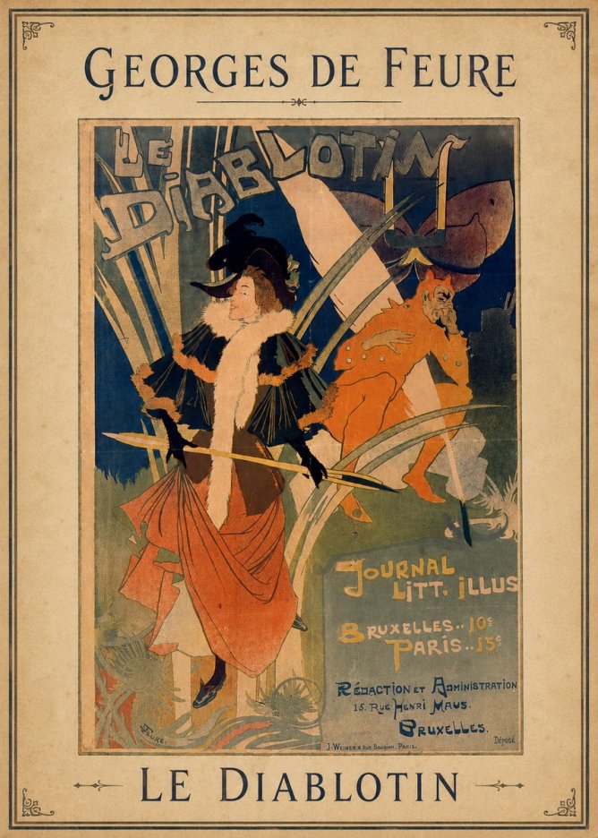 Georges de Feure Le Diablotin II No3 - Affiche