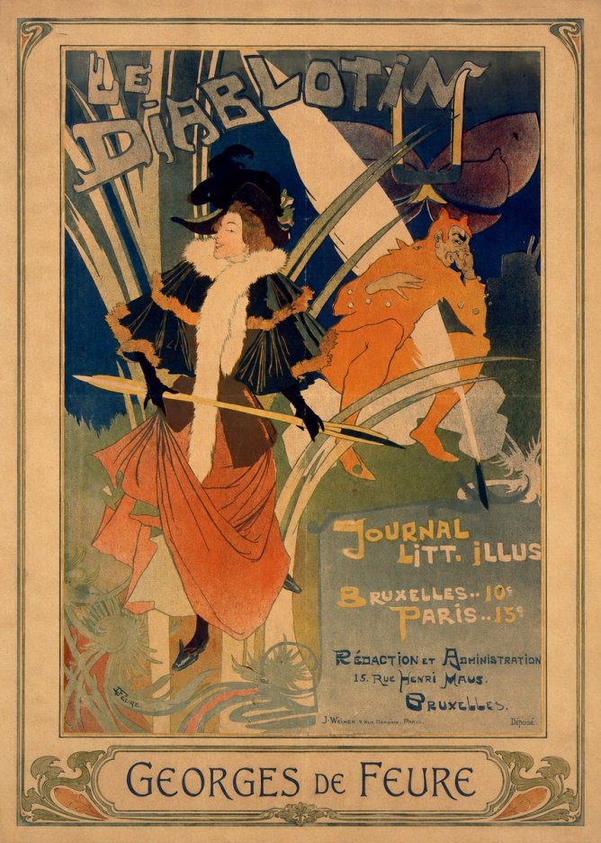 Georges de Feure Le Diablotin II No4 - Affiche