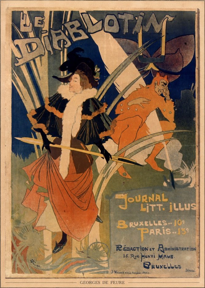 Georges de Feure Le Diablotin II No6 - Affiche