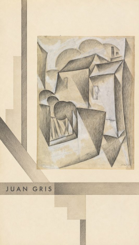 Juan Gris Houses in Paris No4 - Affiche