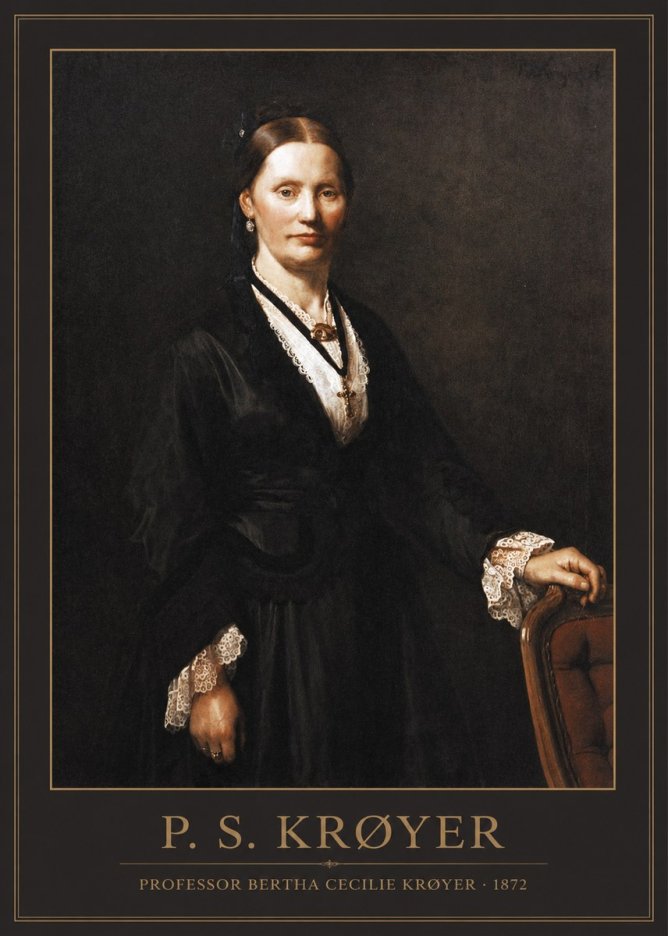 P.S. Krøyer Professor Bertha Cecilie Krøyer No1 - Affiche
