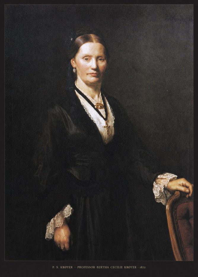 P.S. Krøyer Professor Bertha Cecilie Krøyer No5 - Affiche