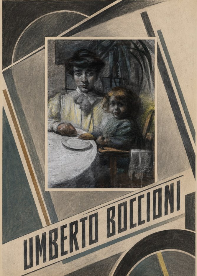 Umberto Boccioni Mother and Sister No2 - Affiche