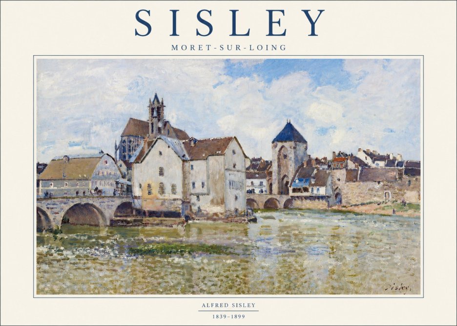 Sisley Moret-sur-loing No5 - Affiche
