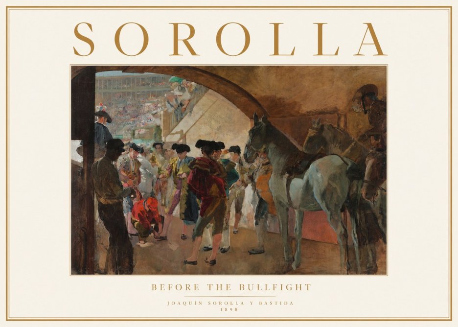 Sorolla Before the Bullfight No1 - Affiche