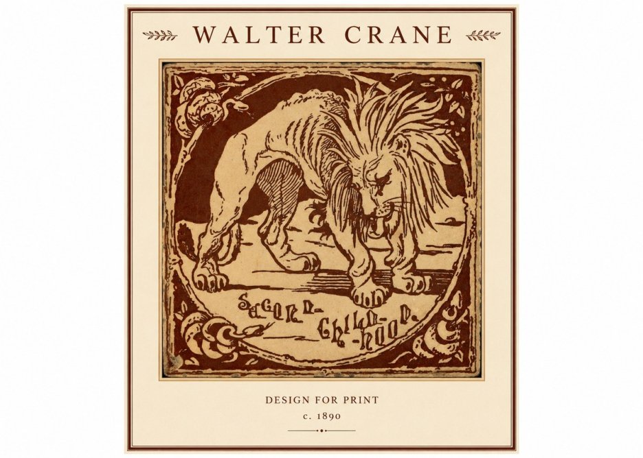 Walter Crane Sacred Childhood No1 - Affiche