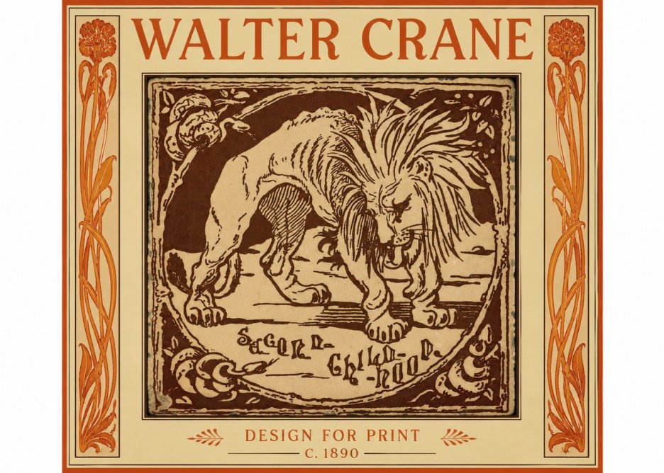 Walter Crane Sacred Childhood No3 - Affiche