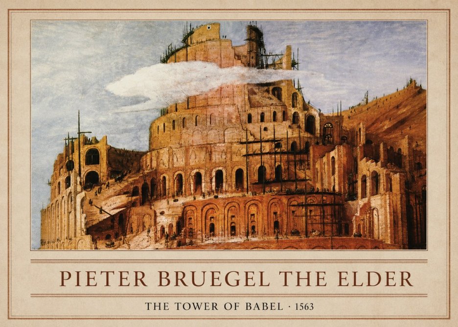 Pieter Bruegel The Tower of Babel XI No1 - Affiche