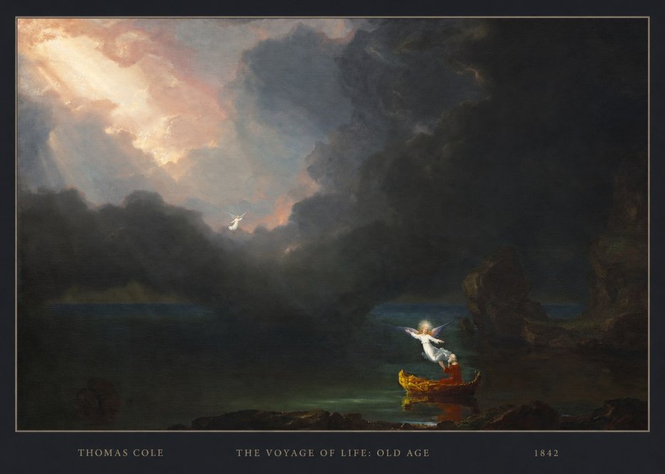 Thomas Cole The Voyage of Life: Old Age III No4 - Affiche