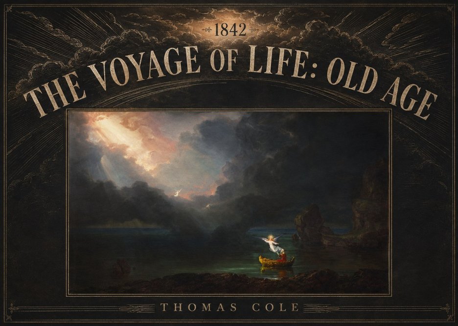 Thomas Cole The Voyage of Life: Old Age III No5 - Affiche