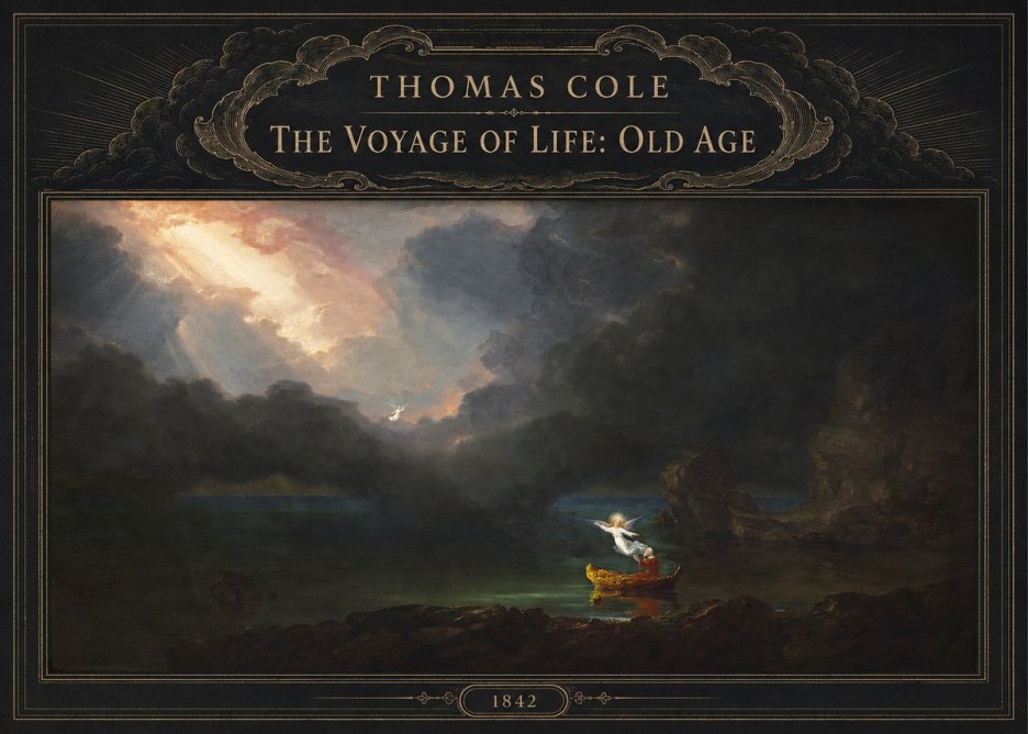 Thomas Cole The Voyage of Life: Old Age III No6 - Affiche