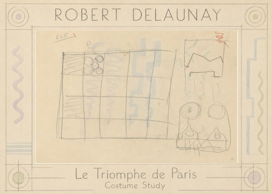 Robert Delaunay Le Triomphe De Paris - Costume Study No1 - Affiche