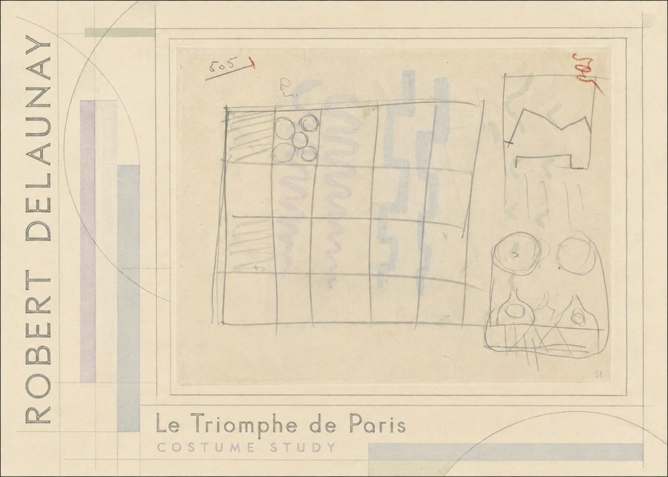 Robert Delaunay Le Triomphe De Paris - Costume Study No2 - Affiche