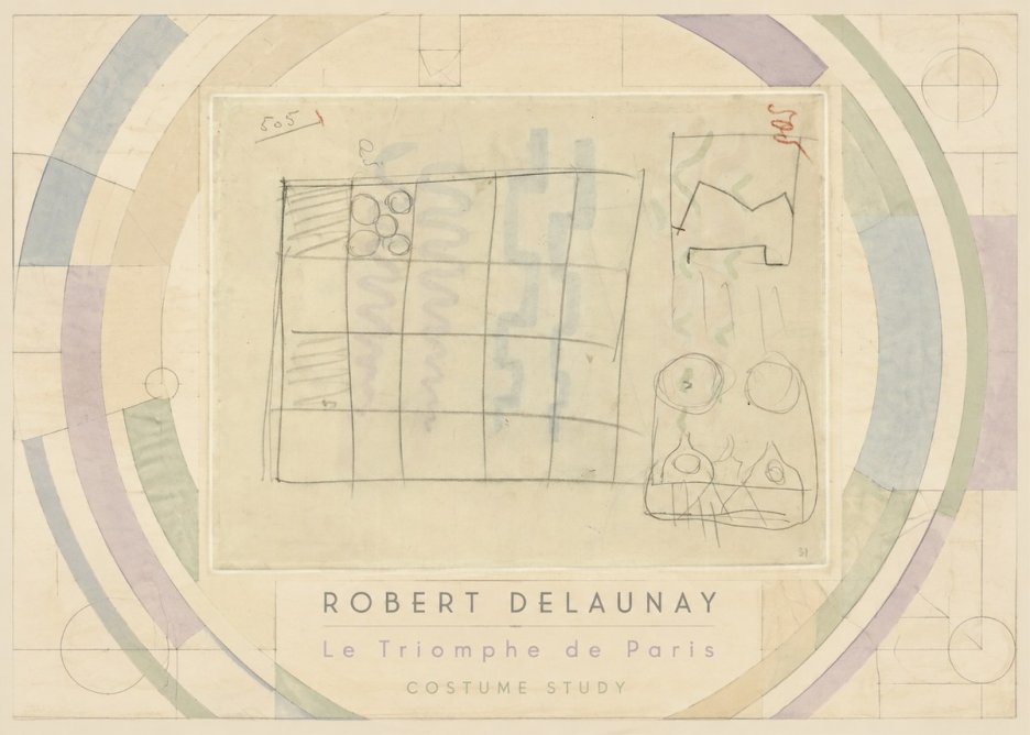 Robert Delaunay Le Triomphe De Paris - Costume Study No3 - Affiche