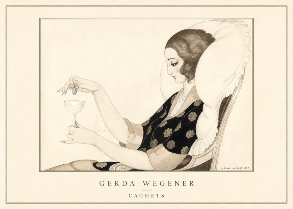 Gerda Wegener Cachets No4 - Affiche