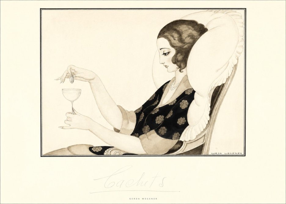 Gerda Wegener Cachets No5 - Affiche