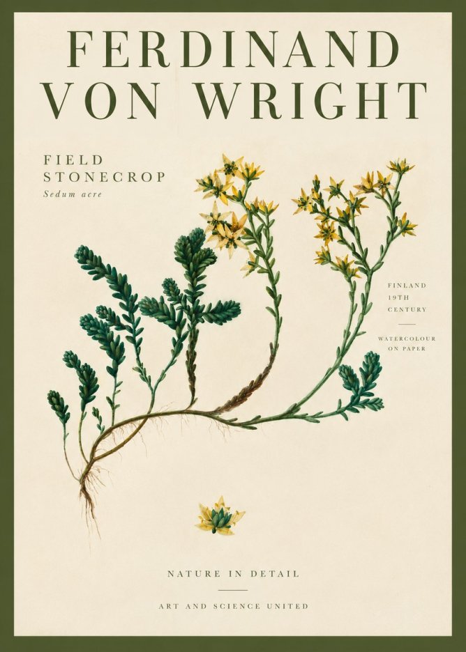 Ferdinand von Wright Botanical Study No4 - Affiche