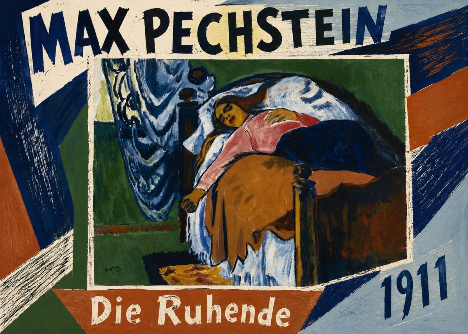 Max Pechstein Die Ruhende No5 - Affiche