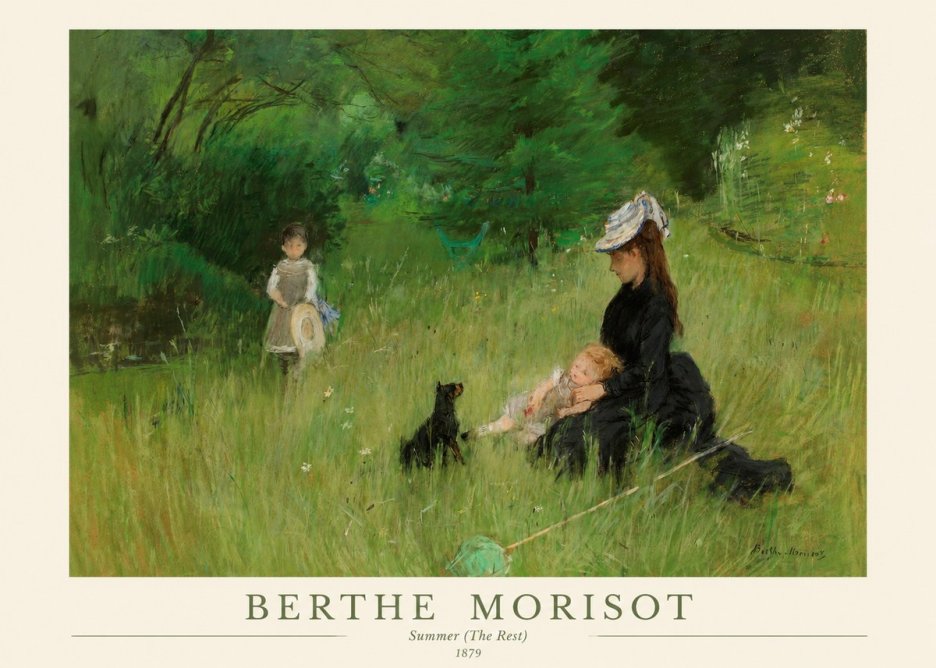 Berthe Morisot Summer (the Rest) No1 - Affiche
