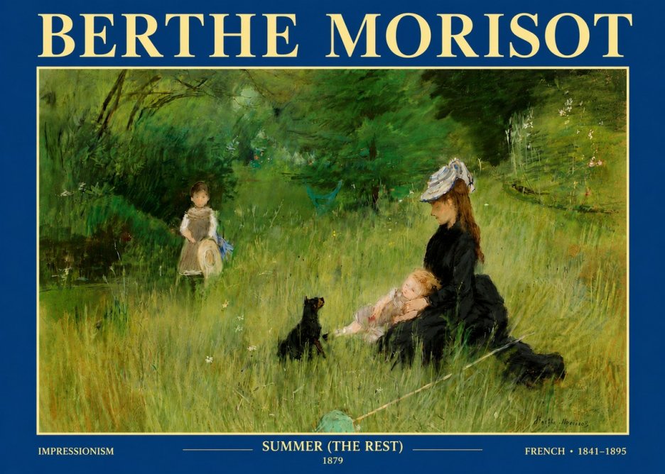 Berthe Morisot Summer (the Rest) No4 - Affiche