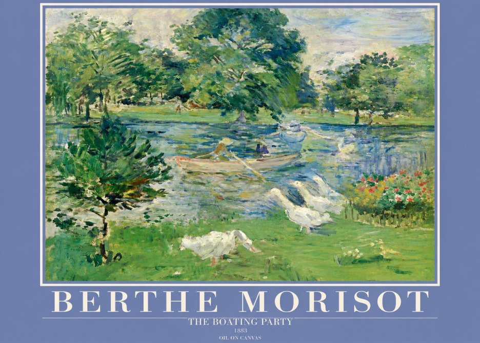 Berthe Morisot The Boating Party No2 - Affiche