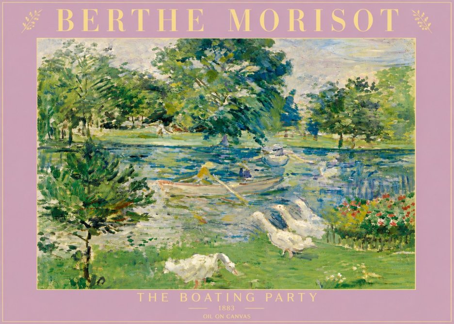 Berthe Morisot The Boating Party No5 - Affiche