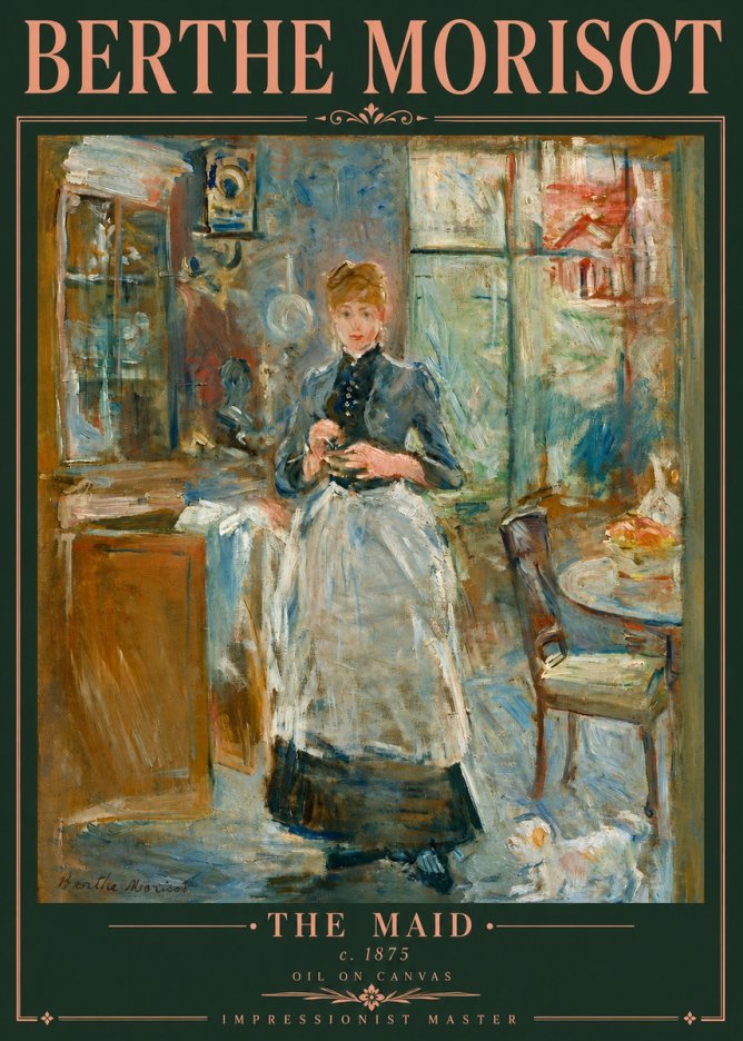 Berthe Morisot The Maid No5 - Affiche
