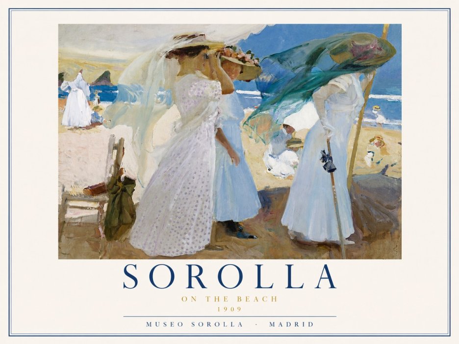 Sorolla On the Beach No3 - Affiche
