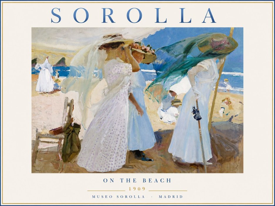 Sorolla On the Beach No5 - Affiche