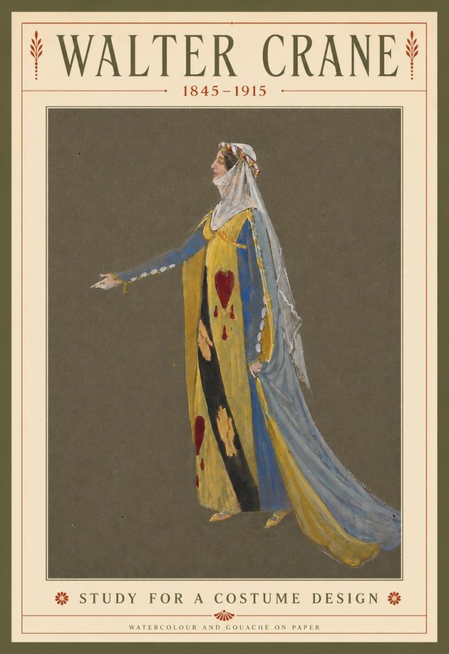 Walter Crane Study for a Costume Design No3 - Affiche