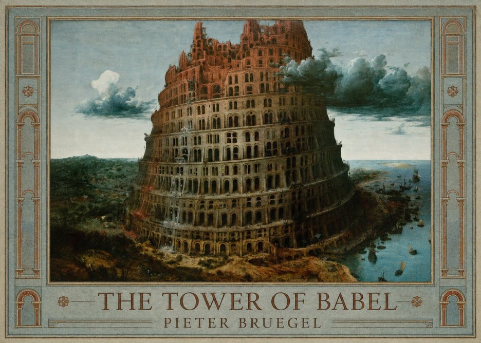 Pieter Bruegel The Tower of Babel XII No1 - Affiche