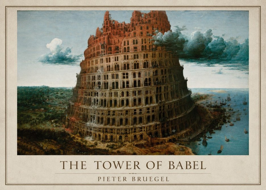 Pieter Bruegel The Tower of Babel XII No2 - Affiche