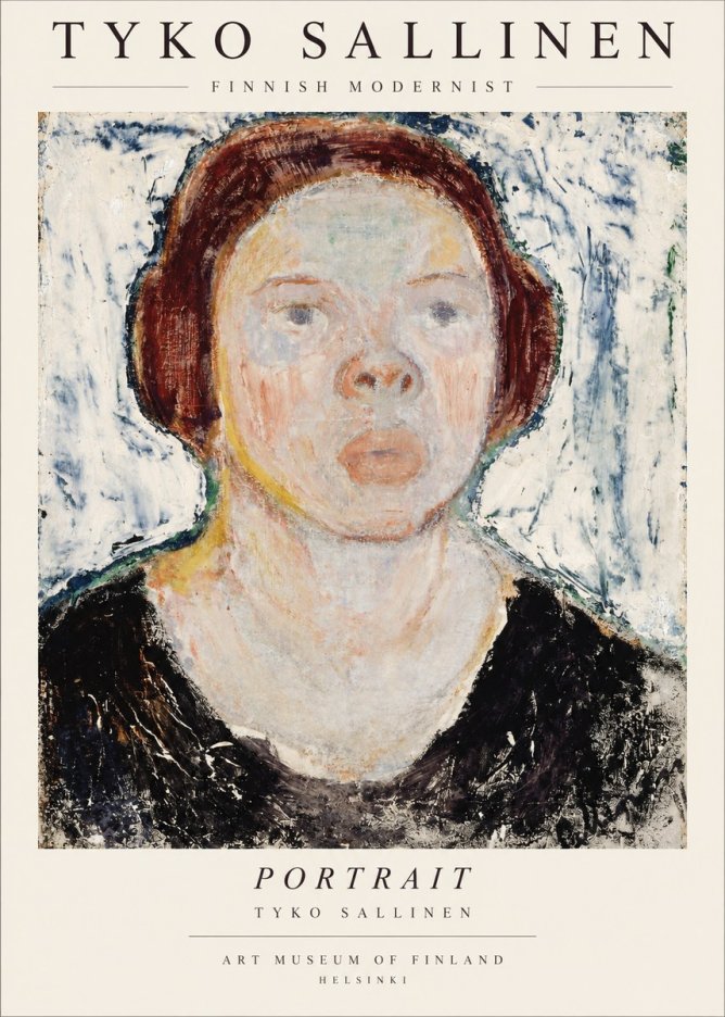 Tyko Sallinen Portrait I No1 - Affiche