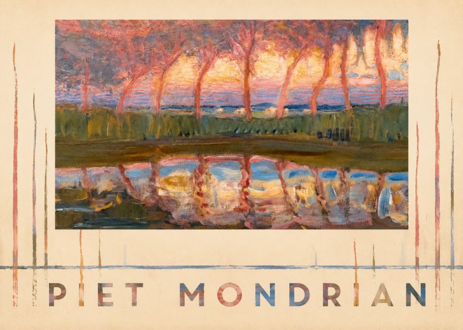 Piet Mondrian Willows No5 - Affiche