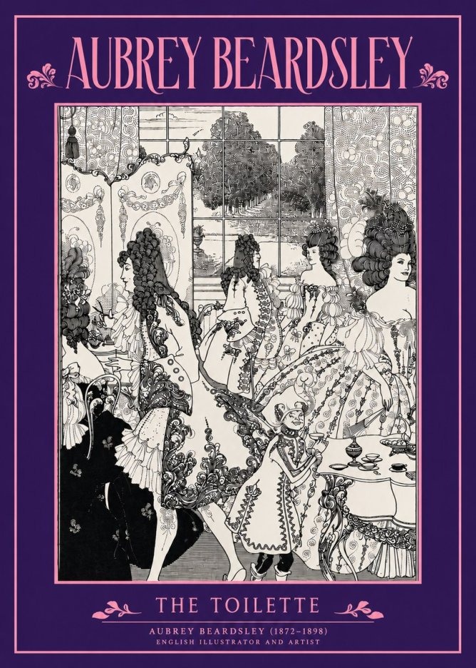 Aubrey Beardsley The Toilette No3 - Affiche