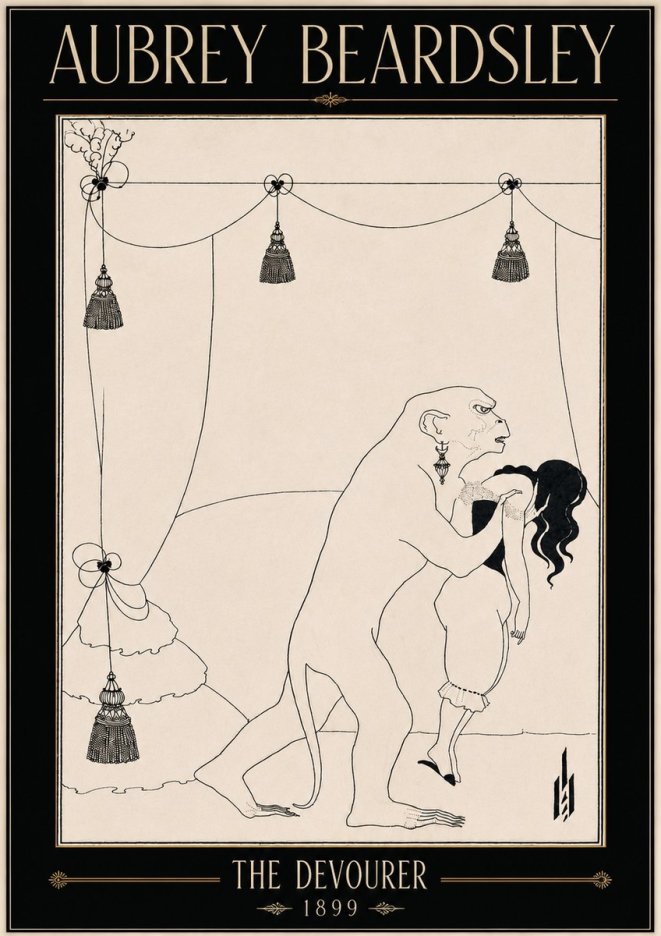 Aubrey Beardsley The Climax No5 - Affiche