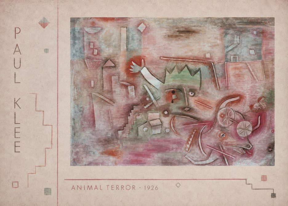 Paul Klee Animal Terror No2 - Affiche