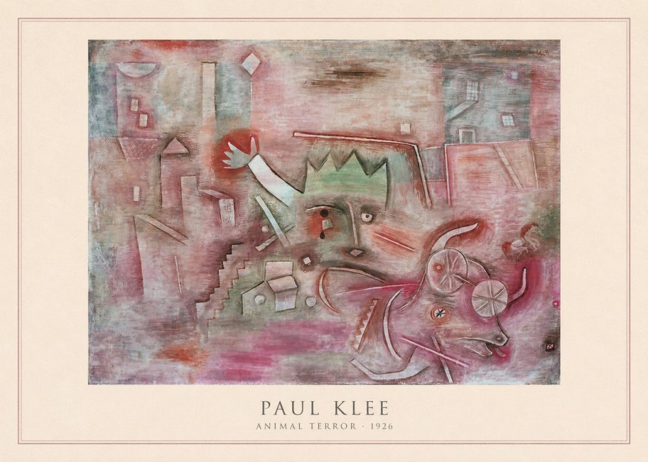 Paul Klee Animal Terror No4 - Affiche
