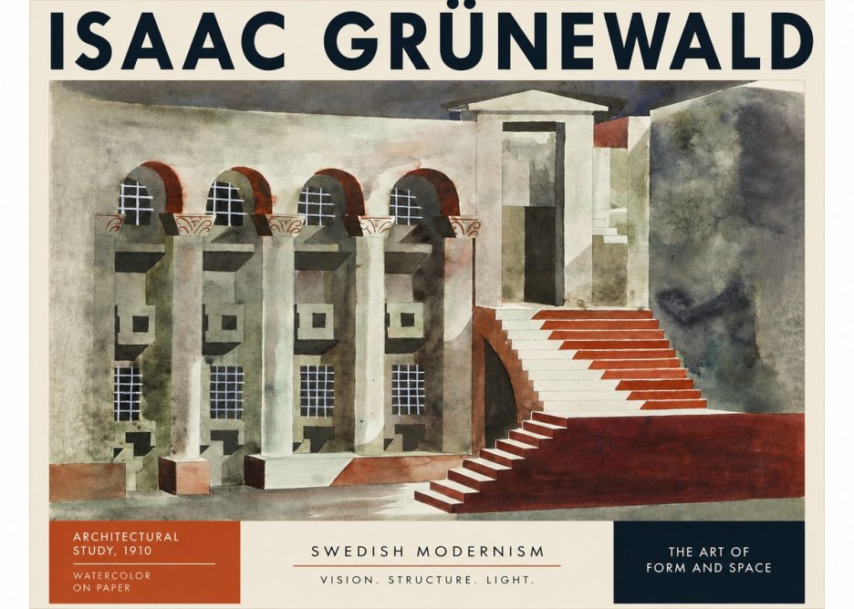 Isaac Grünewald Architectural Study, 1910 No3 - Affiche