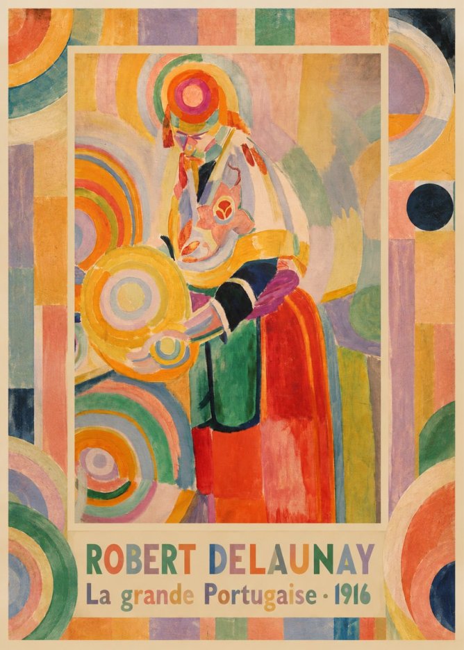 Robert Delaunay La Grande Portugaise II No4 - Affiche