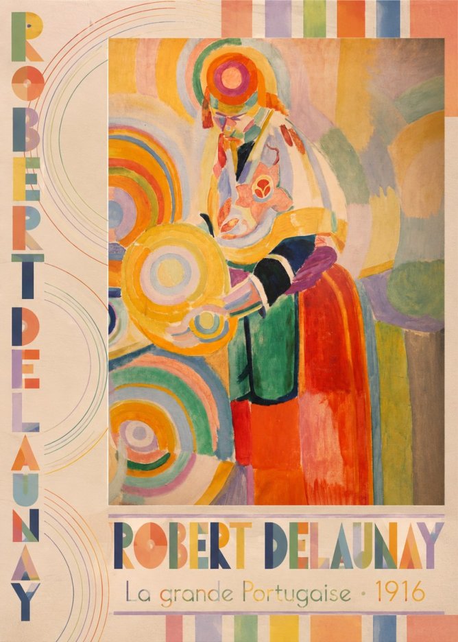 Robert Delaunay La Grande Portugaise II No5 - Affiche
