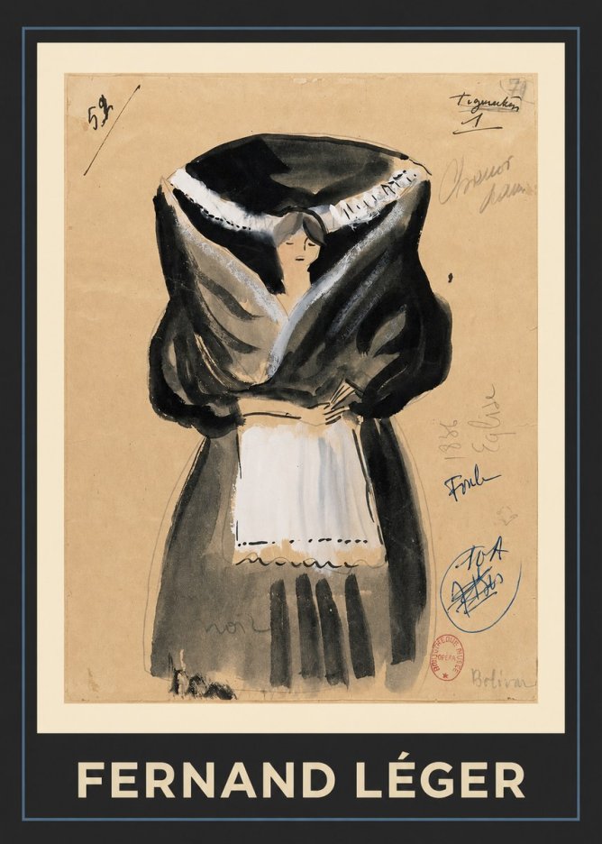 Fernand Léger Tigmarcken No1 - Affiche